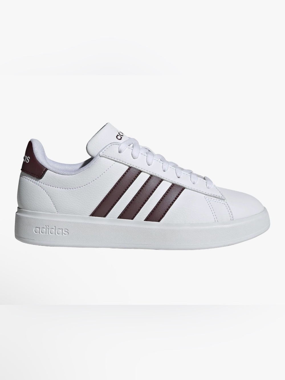 Adidas Grand Court 2.0 White/Brown Women's Shoes Women’s Sz 8